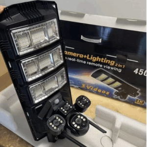 Tripple lense floodlight cctv